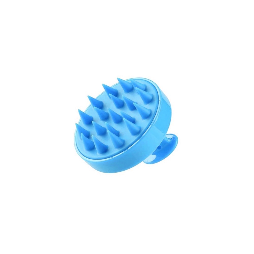 Szczotka masażer do mycia włosów masażu głowy odżywek masek wcierek blue